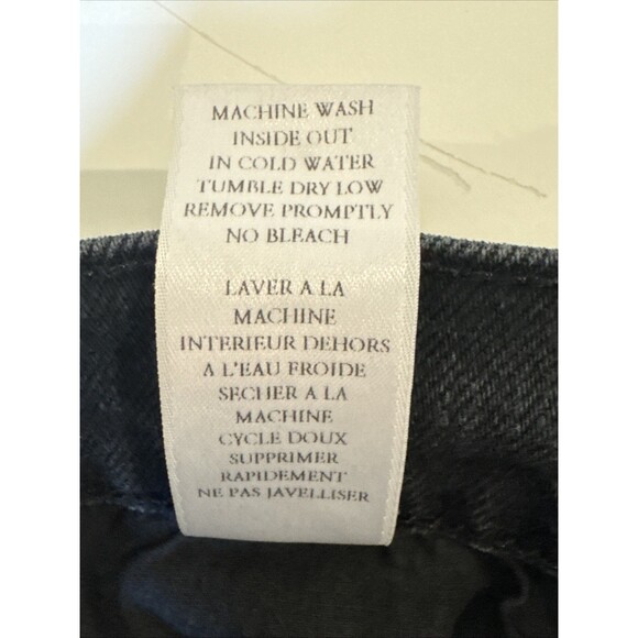 Frank & Eileen Monaghan Size 28  Mom Jeans Black Wash High Rise Straight $249 - Picture 14 of 16